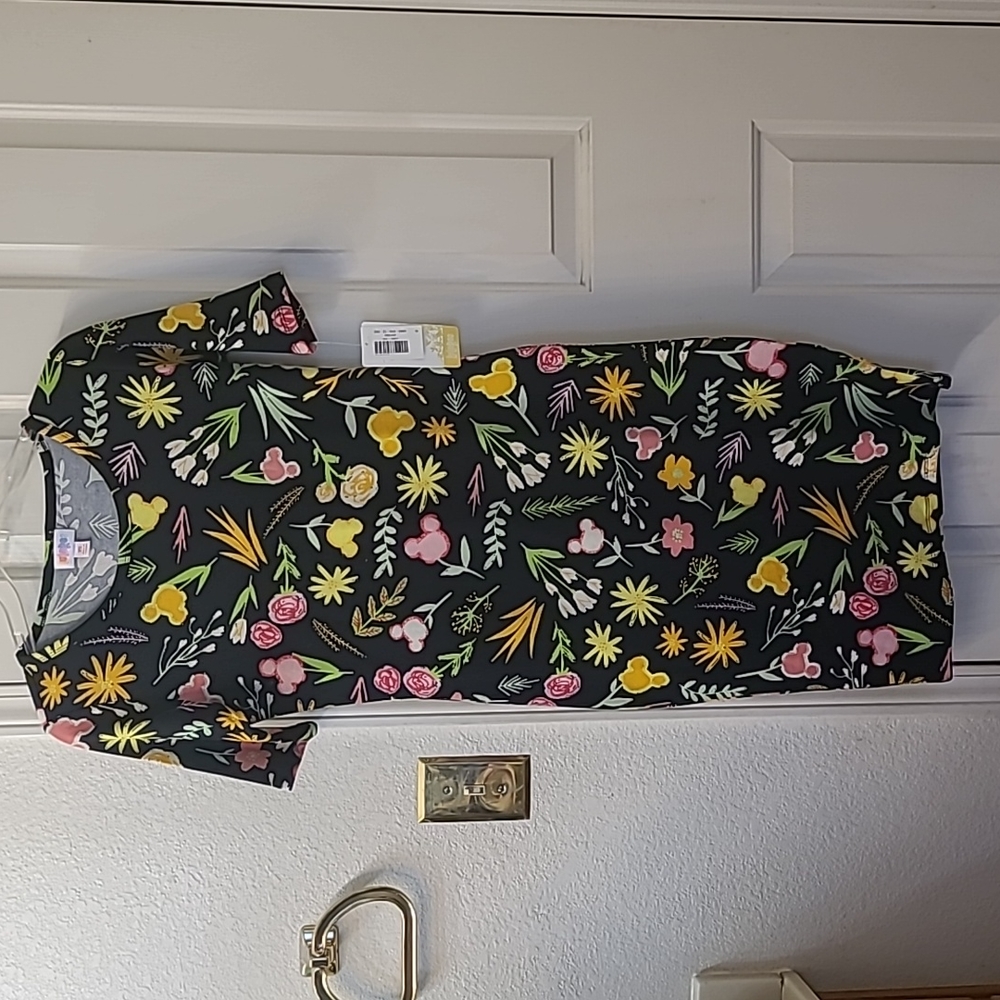 LulaRoe Disney Floral Julia Dress sz XS, NWT